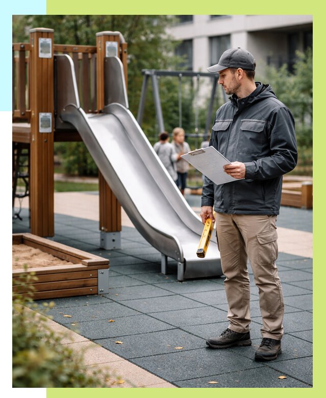 Сертификация детских площадок в Зиме от 25570 р. | Алешин-Зма