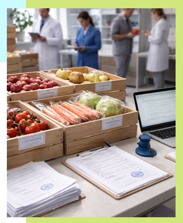 Сертификация овощей и фруктов в Зиме от 8694 р. | Алешин-Зма
