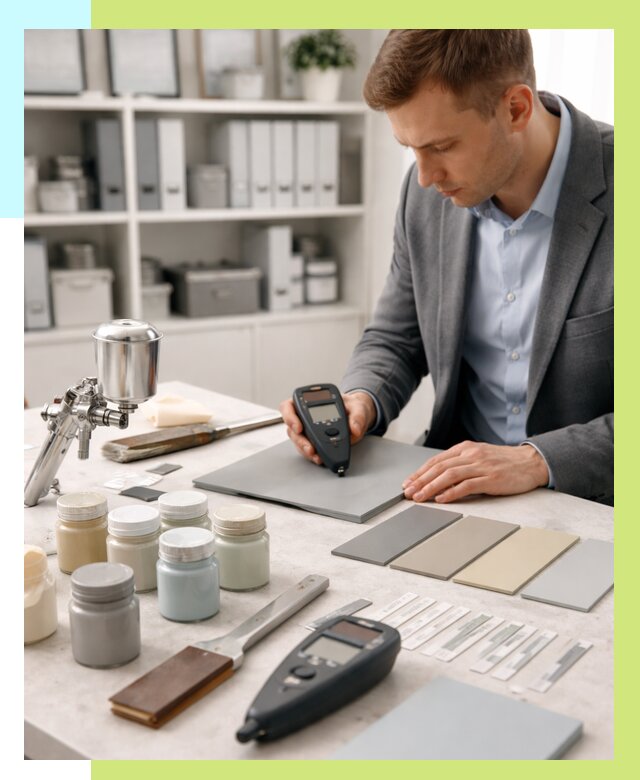 Сертификация краски в Зиме от 25570 р. | Алешин-Зма центр