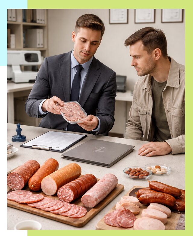 Сертификация колбасных изделий в Зиме от 7671 р. | Алешин-Зма