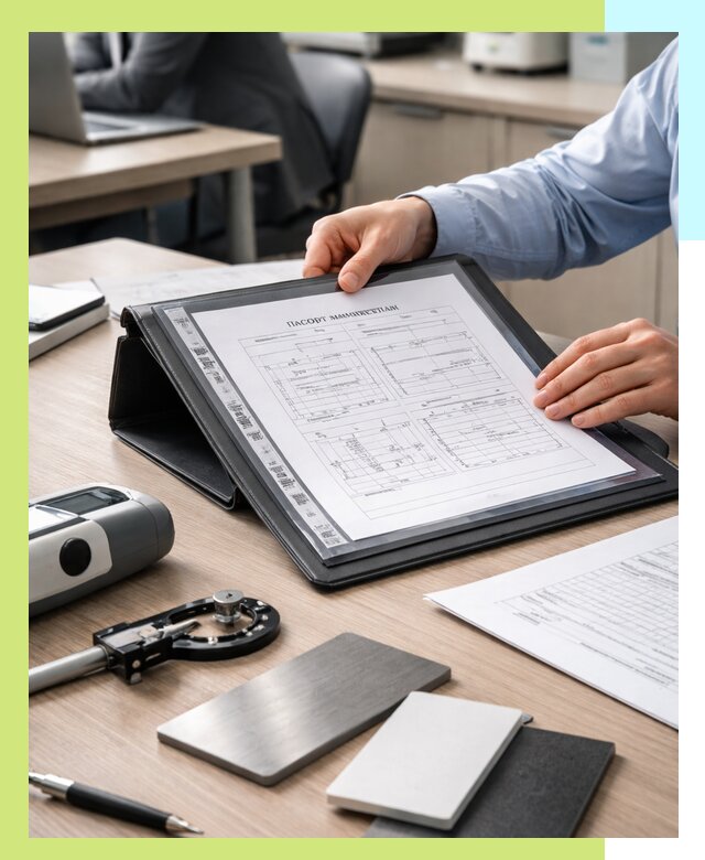 Оформление паспорта материала для продукции в Зиме