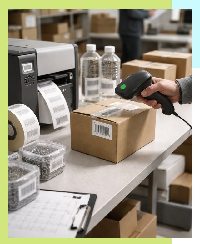 Штрихкодирование продукции и маркировка для продажи в Зиме