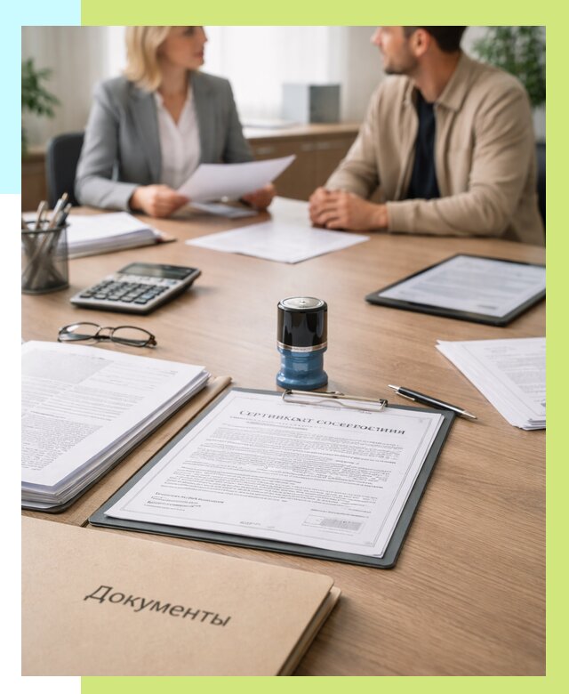 Сертификат соответствия на продукцию в Зиме от 15342 р.|Алешин-Зма