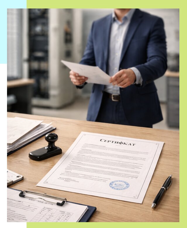 Сертификат на оборудование в Зиме от 15342 р. | Алешин-Зма