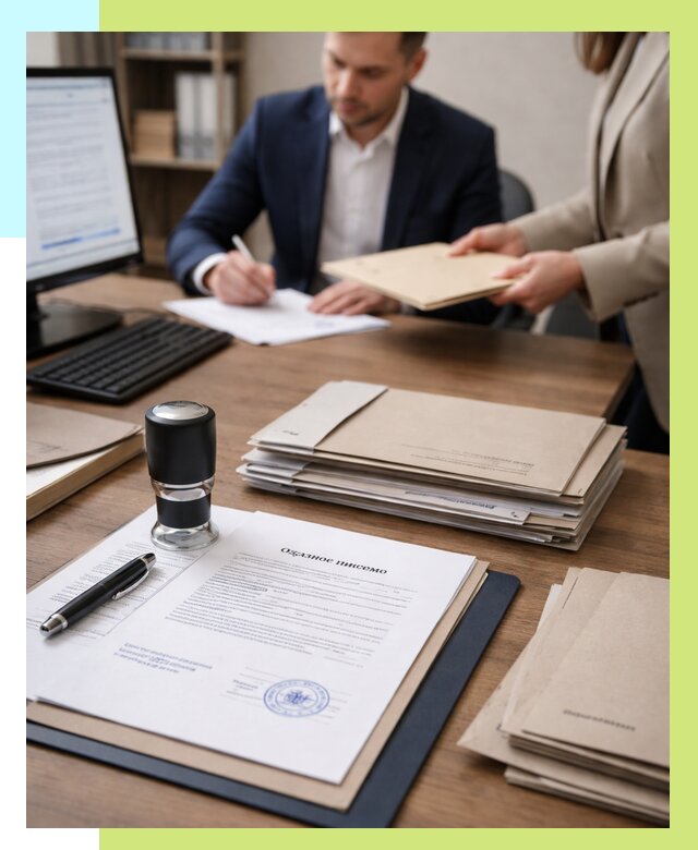 Отказное письмо для таможни в Зиме от 3068 р, Алешин-Зма