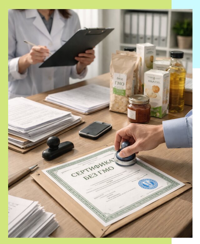 Получение сертификата Без ГМО для продукции в Зиме