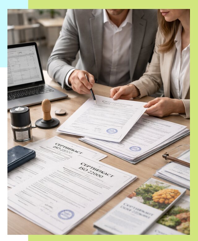 Сертификат ISO 22000 в Зиме от 40912 р. под ключ | Алешин-Зма